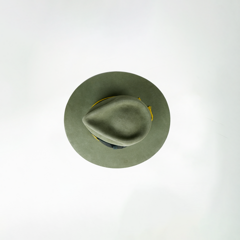Military 100% Rabbit Felt Tear Drop Fedora
