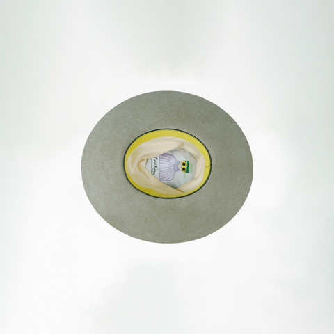 Light Grey 100% Rabbit Felt Tear Drop Fedora