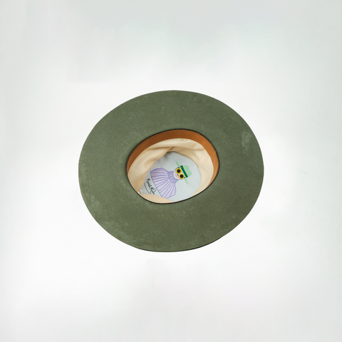 Military 100% Rabbit Felt Tear Drop Fedora