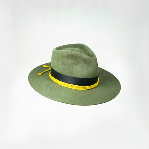 Military 100% Rabbit Felt Tear Drop Fedora