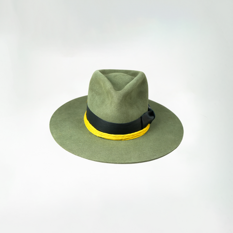 Military 100% Rabbit Felt Tear Drop Fedora