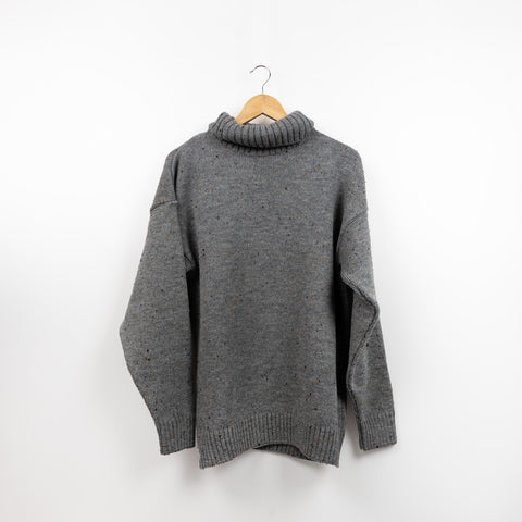 Heavyweight 100% British Wool Submariner Roll Neck Jumper